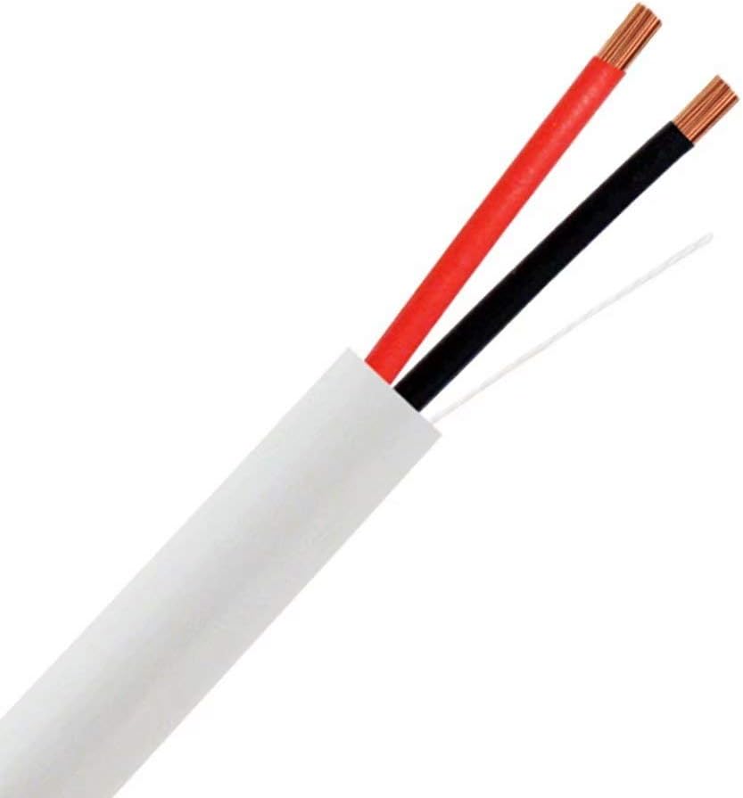 200Feet 16AWG 2 Conductor Speaker Wire White J6126