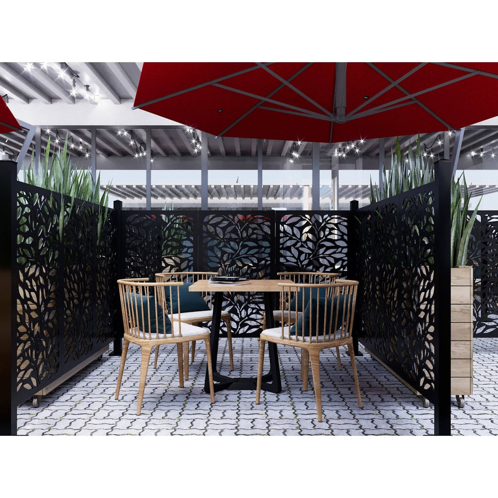 Lasercut Metal Panel Room Partition H15376