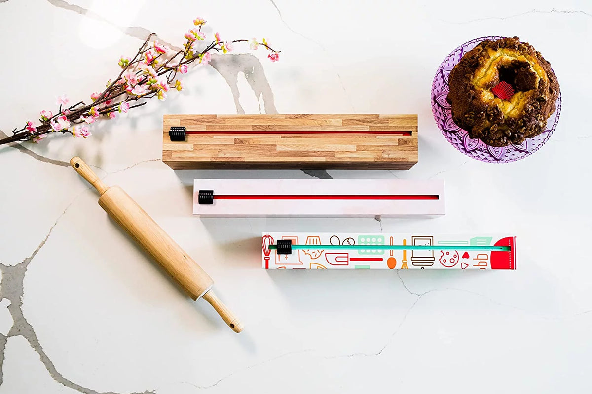 Butcher Block Parchment Paper Dispenser with 15"x 164' Roll of Culinary Parchment Paper C912948