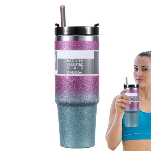 Double Layer Stainless Steel Insulated Mug with Lid R561