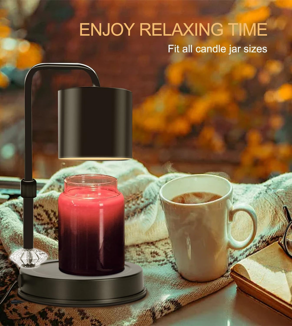 Candle Warmer Lamp with Timer, Adjustable Dimmable, 2 Bulbs T96325