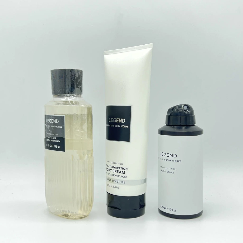 10oz Body Wash, 8oz Body Cream & 3.7oz Body Spray 3-Piece Bundle T1634