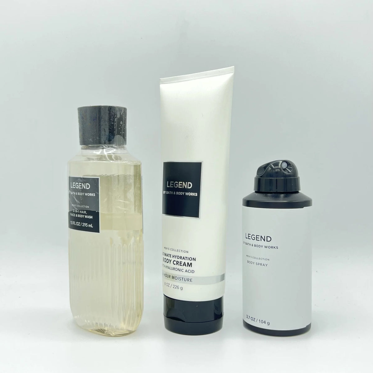 10oz Body Wash, 8oz Body Cream & 3.7oz Body Spray 3-Piece Bundle T1634