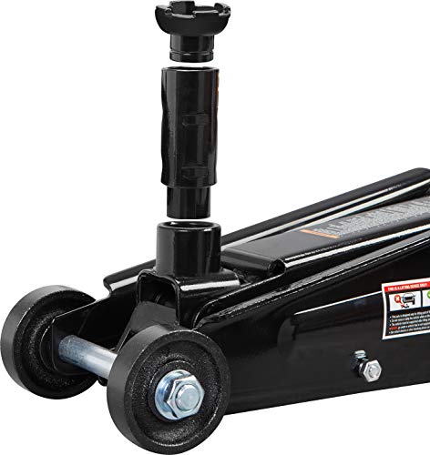 2 Ton Hydraulic Floor Jack Combo with 2 Jack Stands, Black O768145
