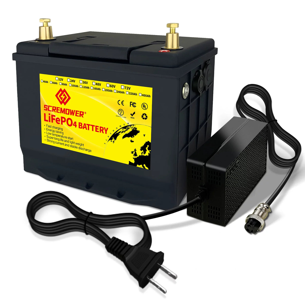12V 60Ah LiFePO4 Battery with 50A BMS Deep Cycle Z120399