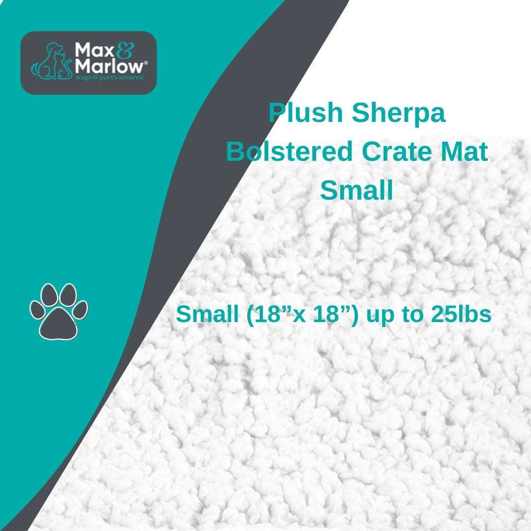 Plush Sherpa Bolstered Crate Mat Dog Cat Bed D26937
