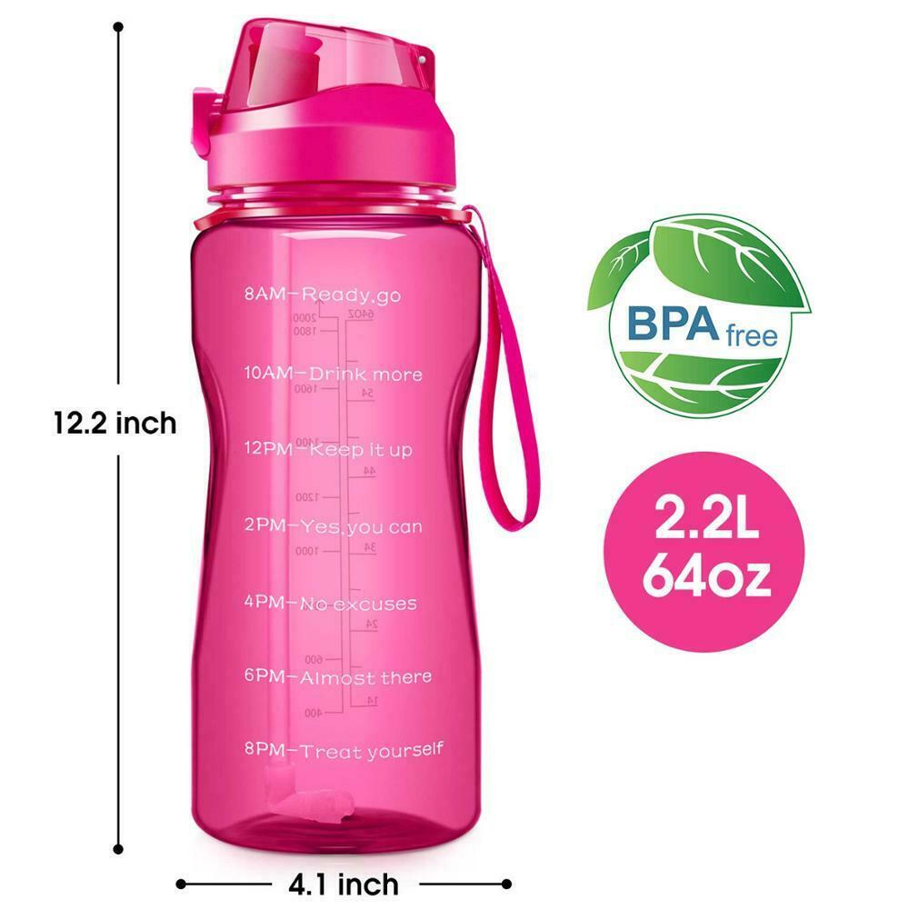 BPA Free 2.2L Water Bottle with Straw G330