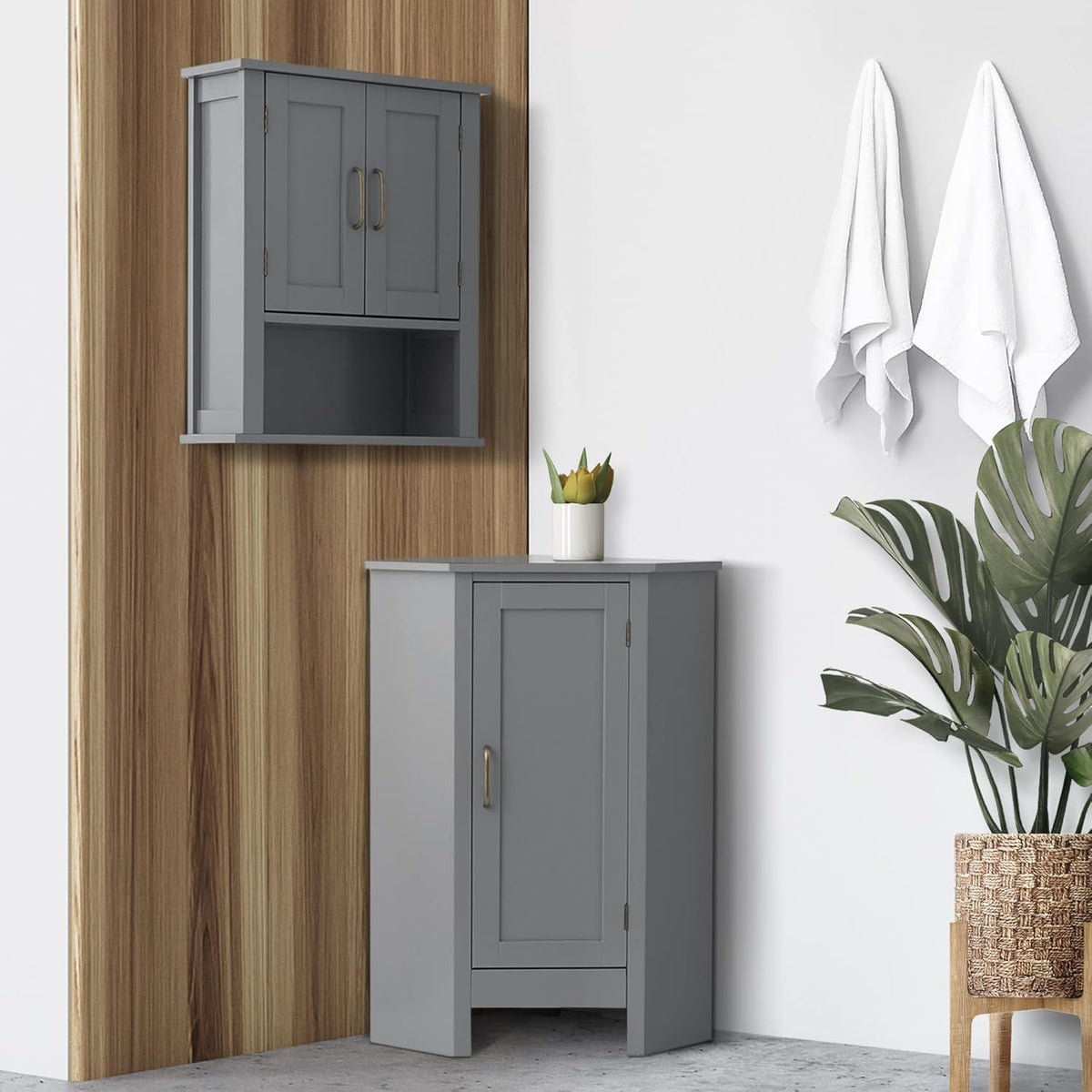 Grey Corner Cabinets Q667648
