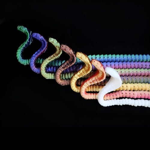 3D Printed Articulated Cobra Fidget Toy (Blue&Green 24in) T50979