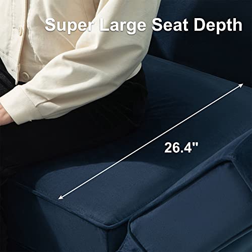 Oversized Modular U Shaped Sectional Sofa with Storage Velvet Black O3777