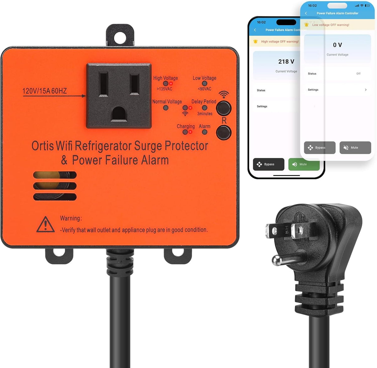 Smart Power Failure Alarm with Surge Protector X474027