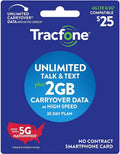 $25 Unlimited Talk Text 2GB Data 30 Day Smartphone Plan G44443