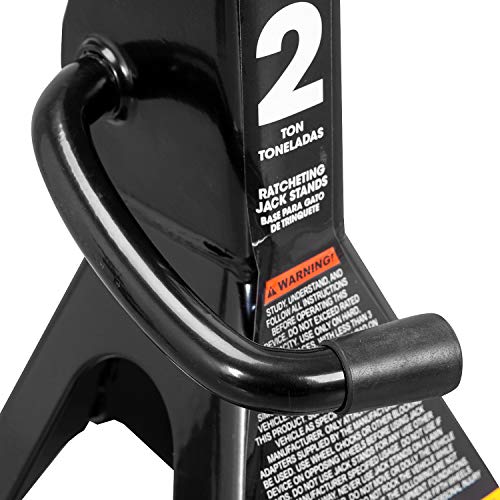 2 Ton Hydraulic Floor Jack Combo with 2 Jack Stands, Black O768145