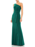 One Shoulder Belted Evening Dress B93481