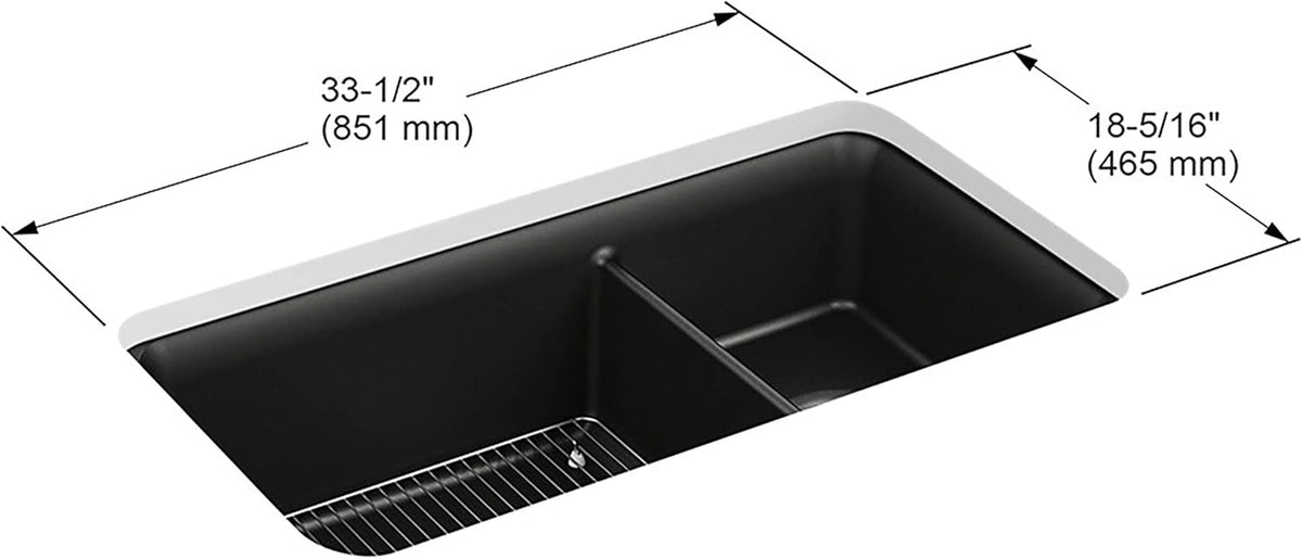 Matte Black 36 Minimum Base Cabinet Width X64833