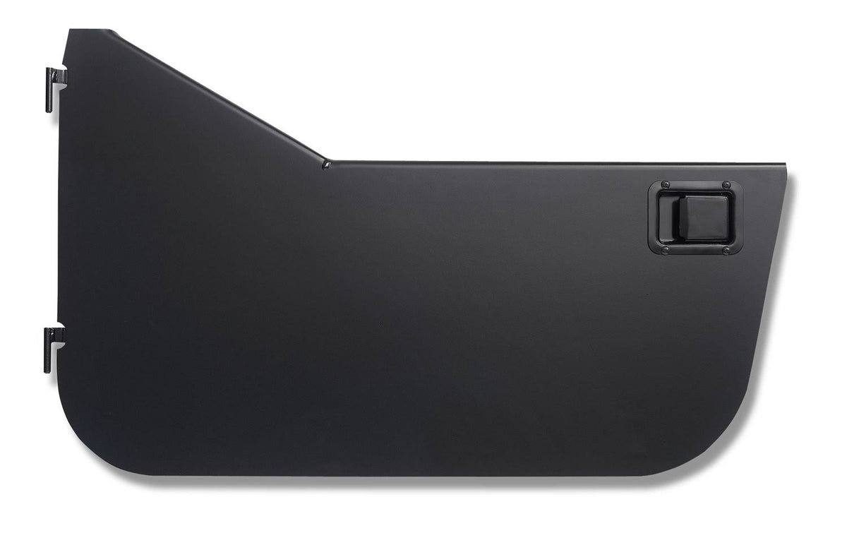 Black Steel Half Doors with Slider Paddle Handles H82950