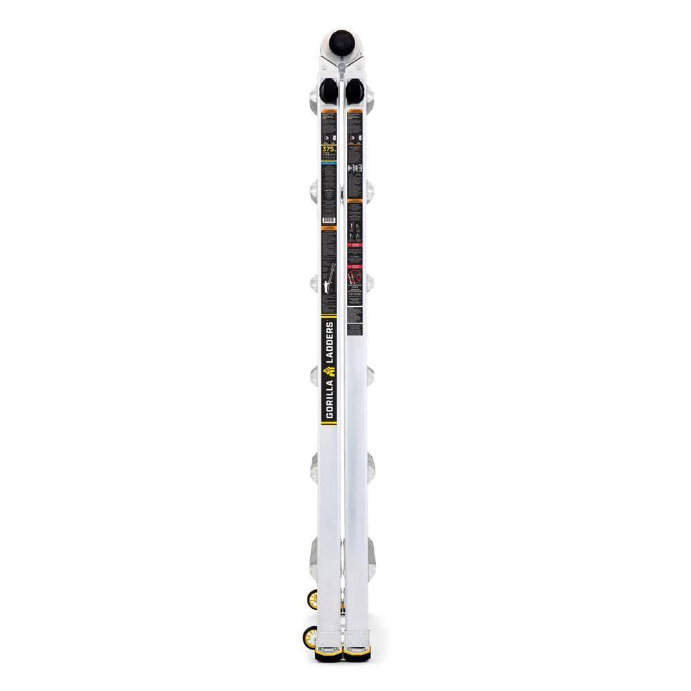 26 ft. Aluminum Multi-Position Ladder with Wheels, 375 lb. Load Capacity Type IAA L1259