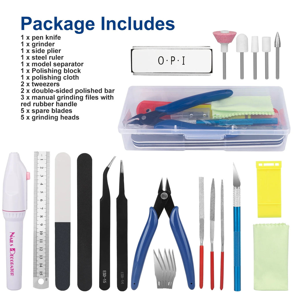 24 Pcs Plastic Model Building Tools Kit Q6824