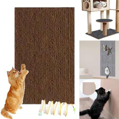 White Self-Adhesive Cat Scratching Mat, 23.62 * 39.37 in I7901