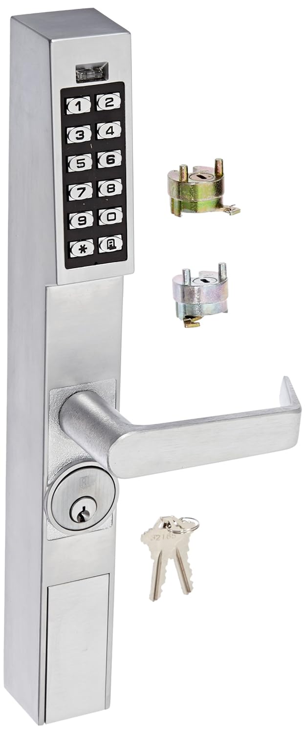 Satin Chrome Finish Electronic Digital Keypad Outside Trim U574465