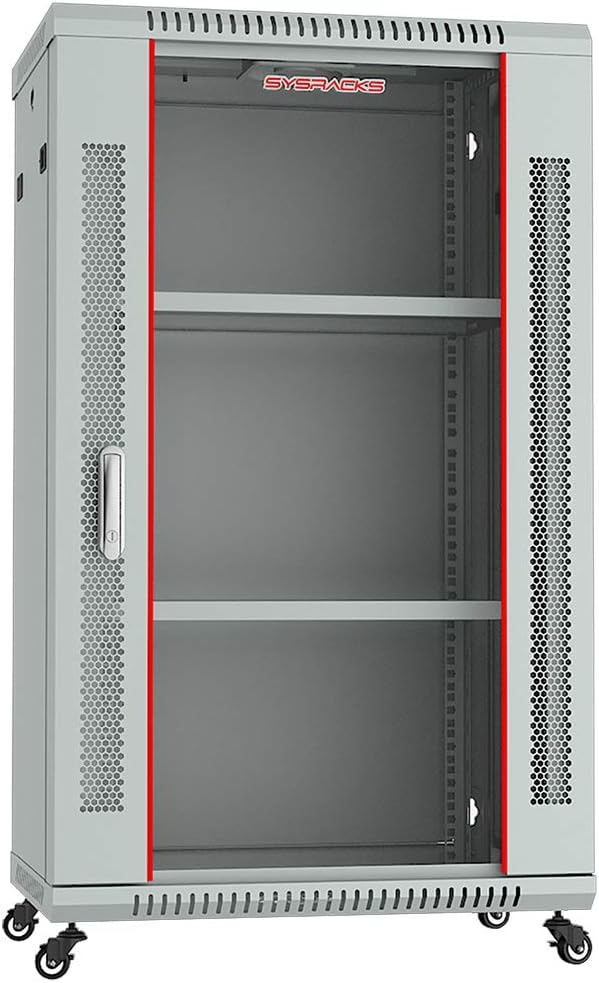 18U Wall Mount Server Rack Cabinet Enclosure 24 Inch Depth X2931
