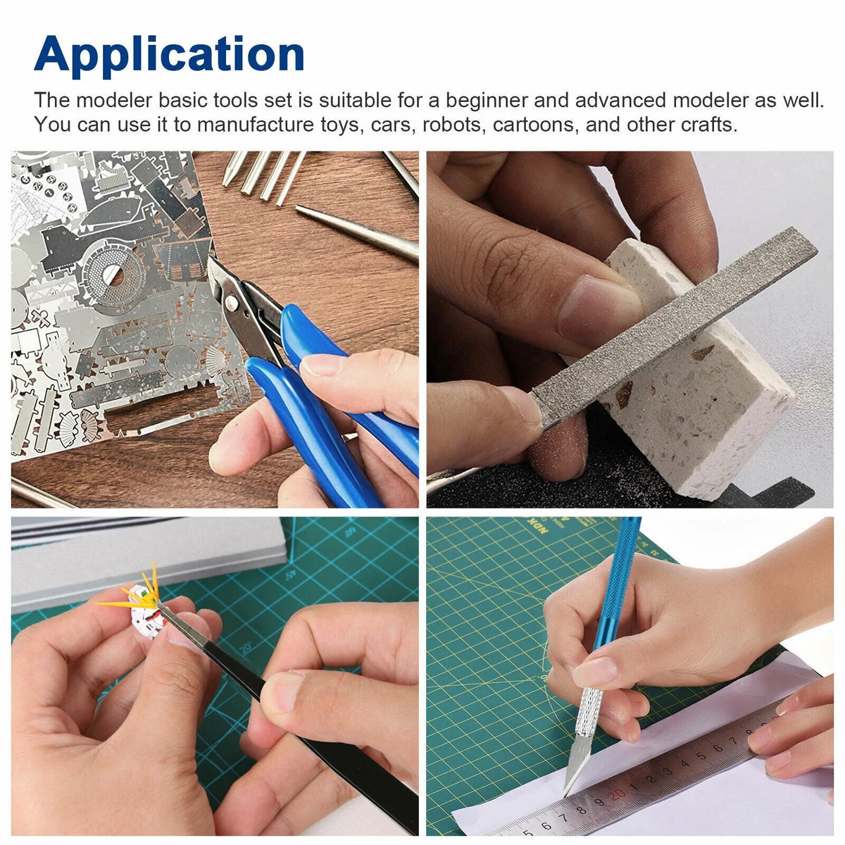 24 Pcs Plastic Model Building Tools Kit Q6824