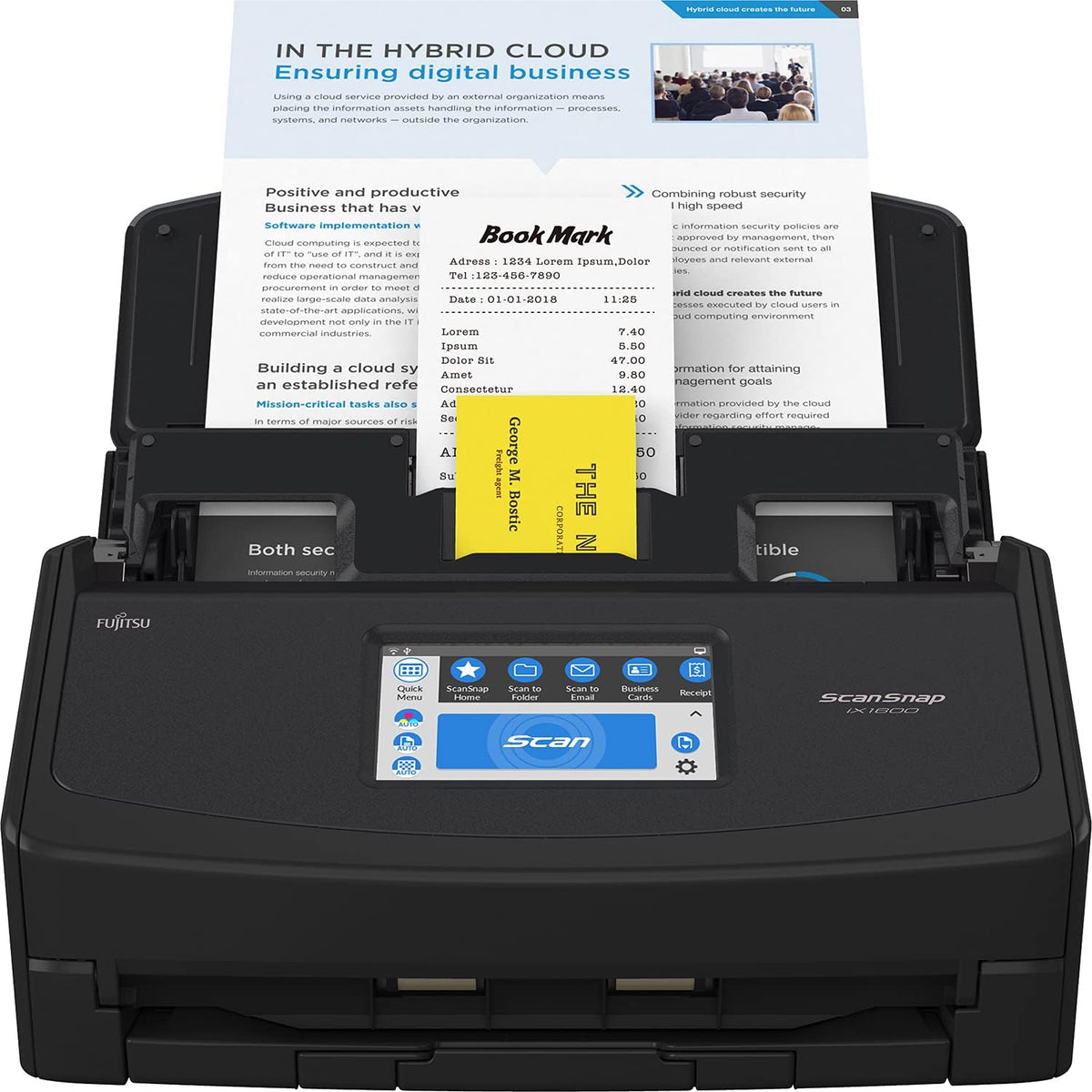 Black Document Scanner J26856