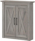 Engineered Wood Bathroom Wall Cabinet in Driftwood Gray G721472