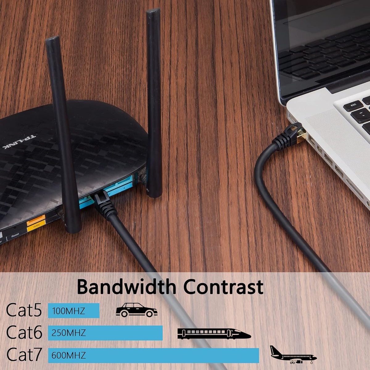 150 ft Cat 7 STP Waterproof Direct Burial Ethernet Cable T831814