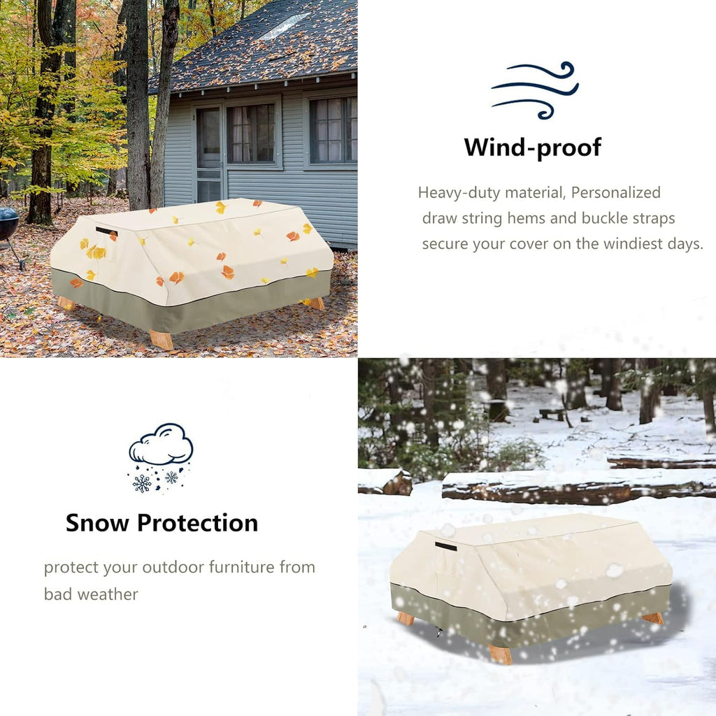 96 Inch Heavy Duty Waterproof Picnic Table Cover I815911