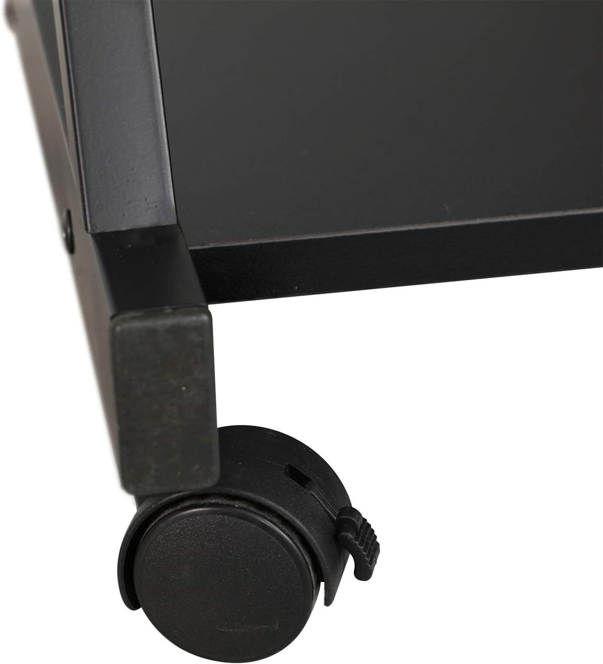 Adjustable Mobile Laptop Desk with Wheels, Black V689944