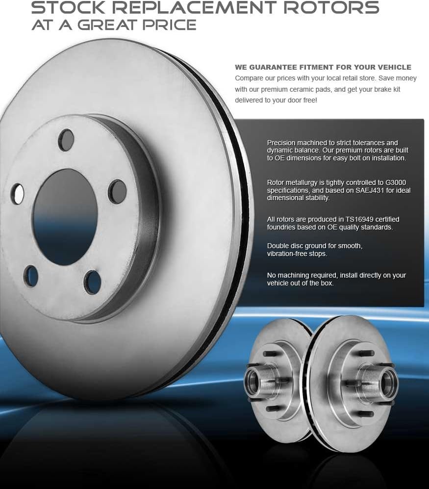 Brake Disc Rotors Pair M38100