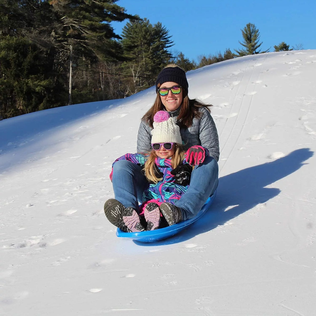 3-Pack Snow Sleds Blue Green Orange V2963