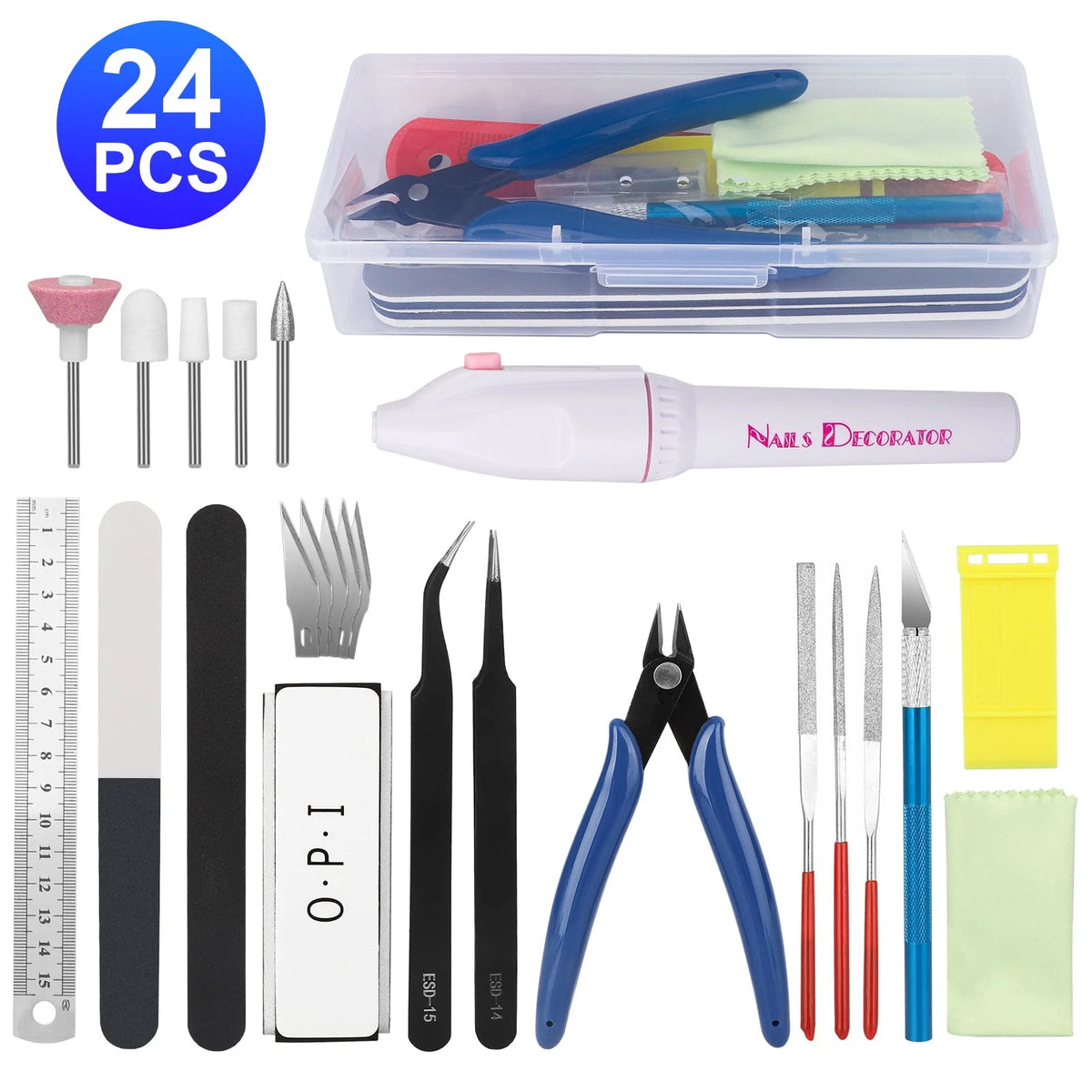 24 Pcs Plastic Model Building Tools Kit Q6824
