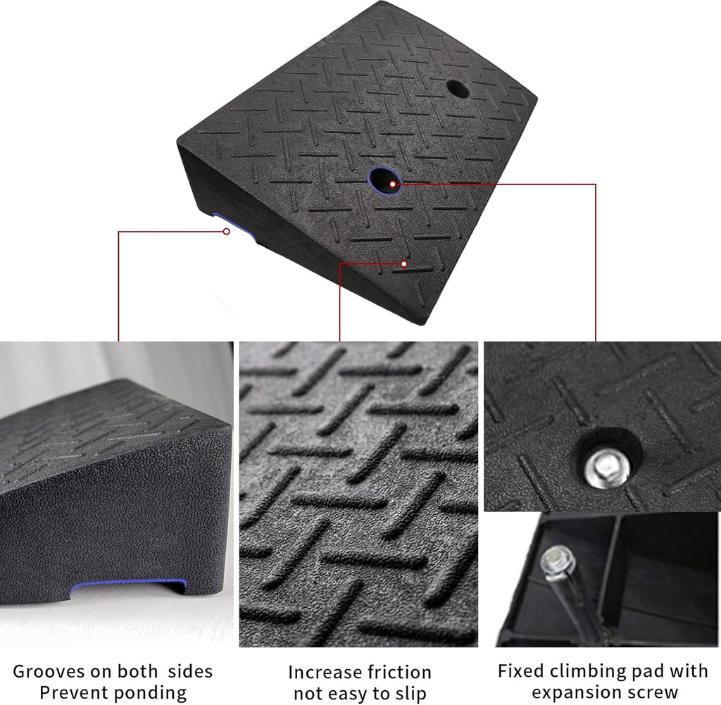 4.3 Inch Portable Curb Ramps 2Pcs D9062