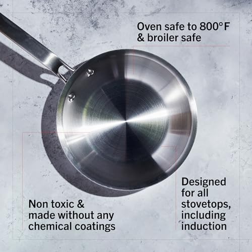 8.5 Inch 5-Ply Stainless Steel Frying Pan M904360