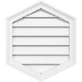 Vertical Peaked Surface Mount PVC Gable Vent M354775