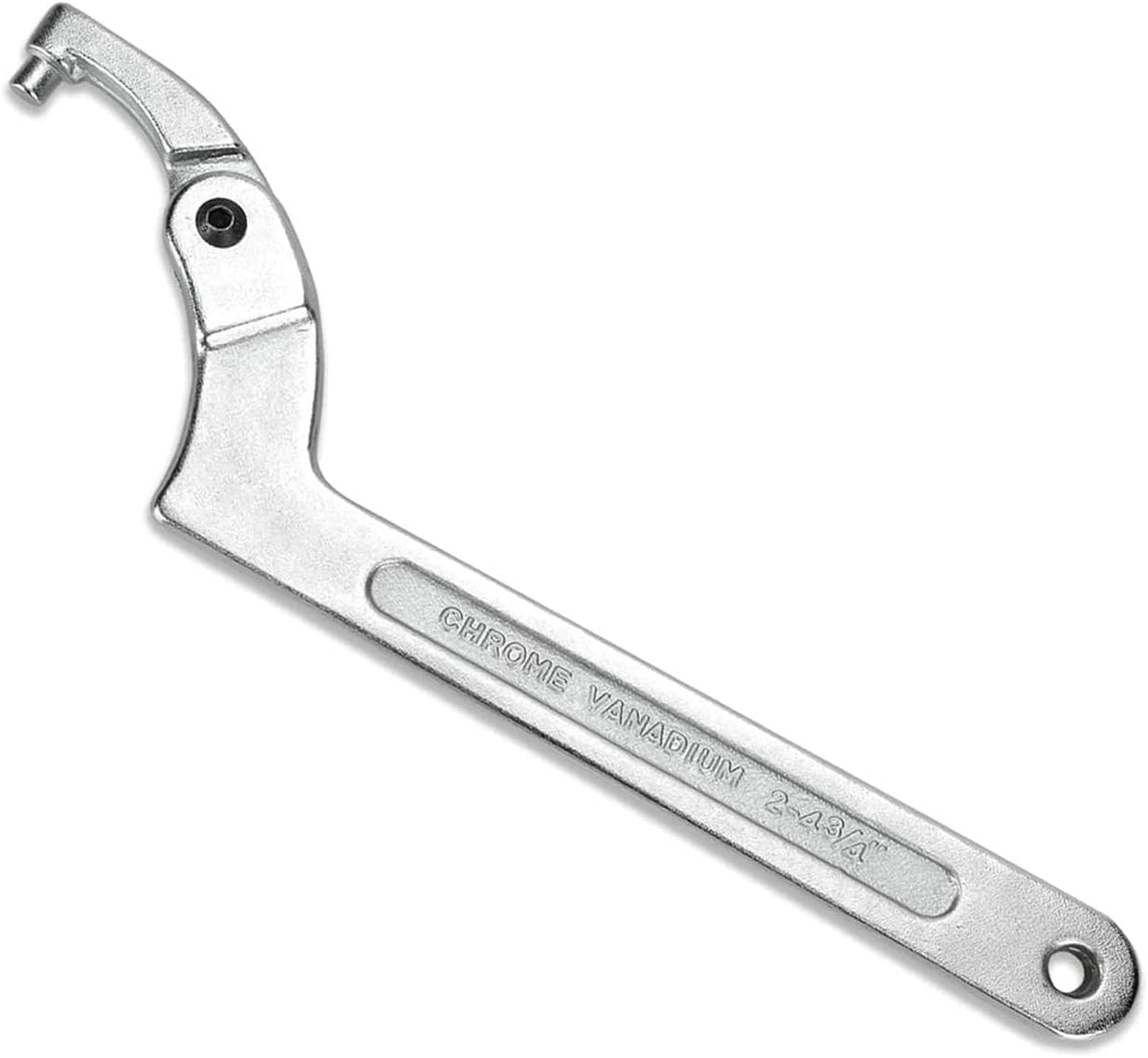Adjustable C Spanner Hook Wrench Silver 2"-4 3/4" (51-121mm) Pack of 2 O316