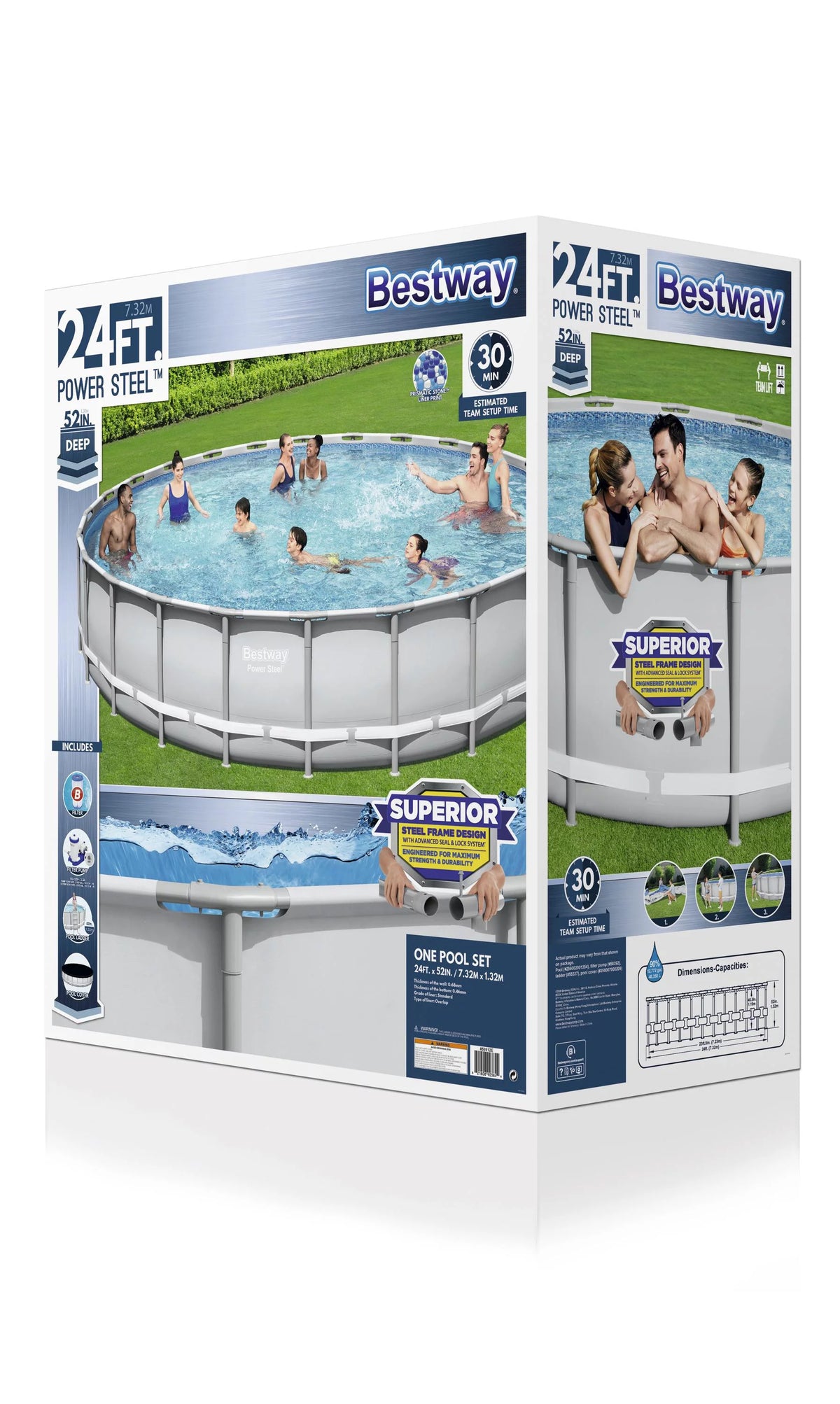 24' x 52 Frame Swimming Pool Set B319