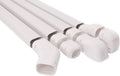 Beige PVC Decorative Line Cover Channel for Ductless Mini Split Air Conditioners, 4" Diameter, 6 Sets of 4' [Total 24'] U574