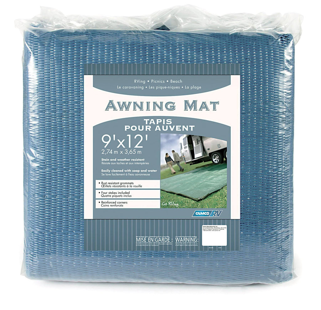 9 x 12 ft Blue Awning Leisure Mat D565788