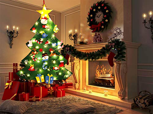 Felt Christmas Tree 26Pcs 3.2ft Wall Hanging V96171