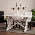 Farmhouse Dining Table in White J299