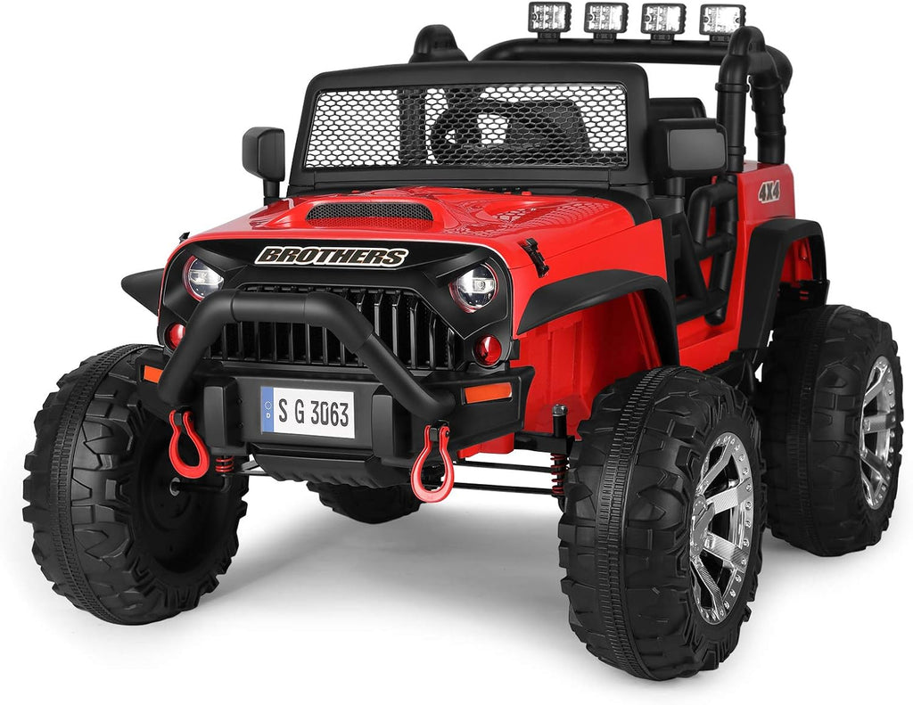 White Kids Ride On Electric Car with Remote Control R64726