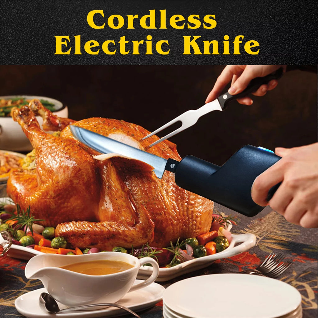 Cordless Electric Knife with Safety Lock Y4873