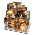 Dream Building Pavilion Dollhouse Miniature DIY House Kit with Furniture F3001