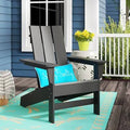 Black Plastic/Resin Adirondack Chair J8796