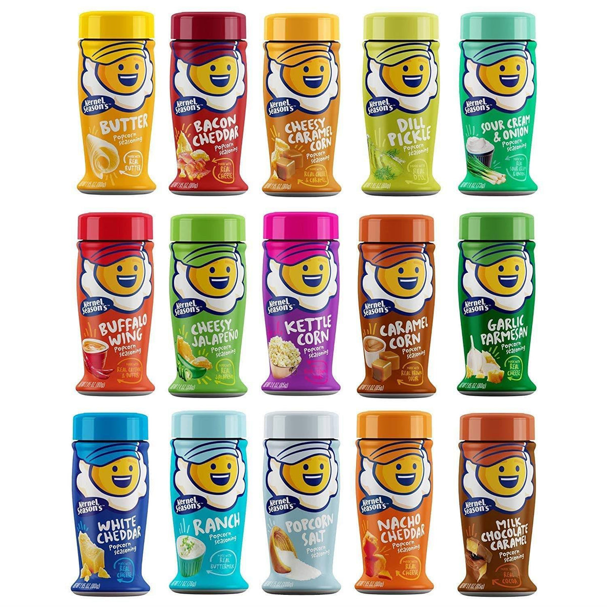 Popcorn Flavors Variety Pack of 15 Flavors T85652