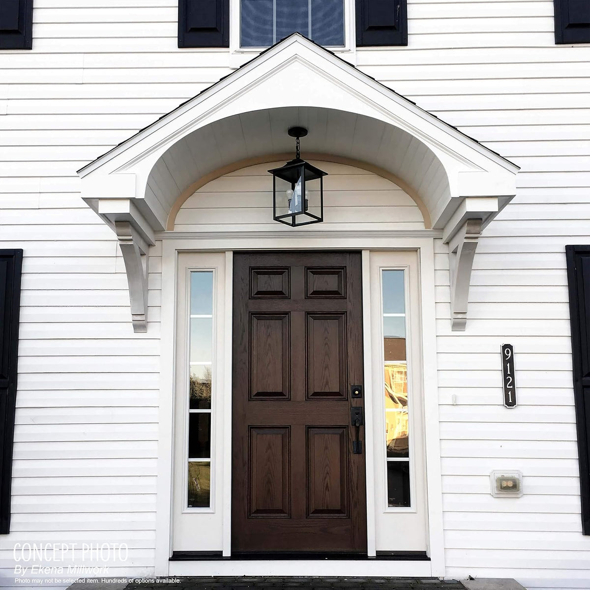 2 1/4 inch W x 2 1/4 inch D x 4 1/4 inch H Devon Corbel (4-Pack) Y23540