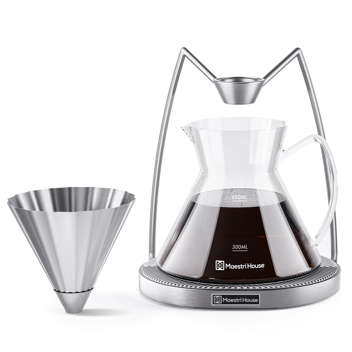 Pour Over Coffee Maker and 600ML Carafe U27861